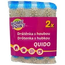 Drátěnka Quido s houbou 2ks