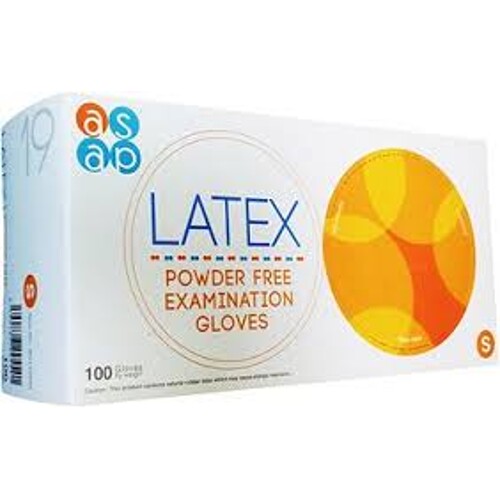 Rukavice 100ks latex nepudrované vel. S