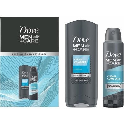 Dove kazeta Men - sprch. gel 250 ml + deo sprej 150 ml +  hol. strojek Wilkinson Hydro