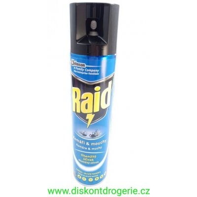 Raid sprej 400 ml na létající hmyz, mouchy a komáři