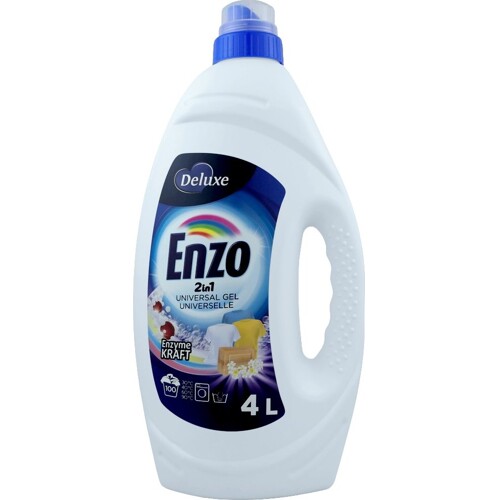 Enzo de luxe 4 l - prací gel 2v1 -  100 dávek  - univerzální, enzymatický účinek