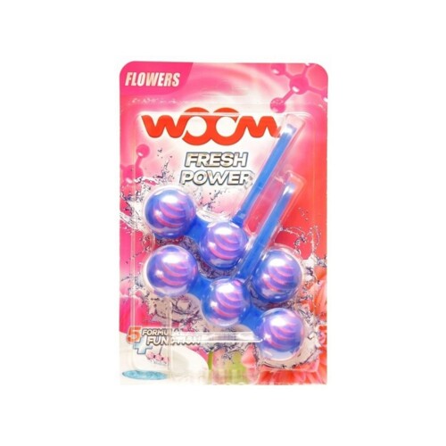 Woom Fresh Power závěsný Wc blok 2x55 g květina