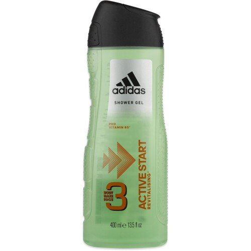 Adidas Men 3v1 -  sprchový gel a šampón 400 ml Active start