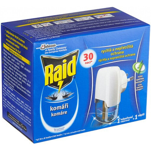 Raid electric strojek + náplň 21 ml, 30 dnů