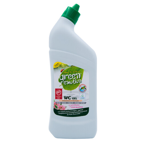 Green emotion wc gel 750 ml - ekoprodukt s vysokým účinkem na vodní kámen - dovoz Itálie