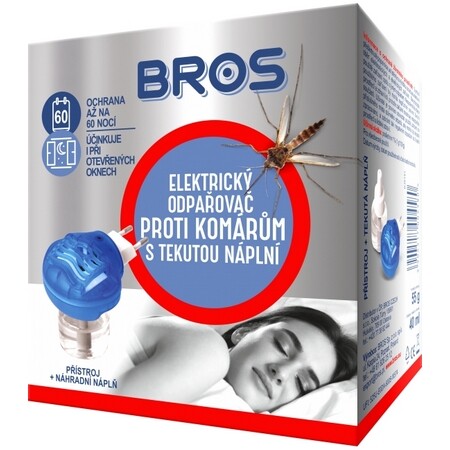 Bros el. odpařovač na komáry komplet 60 nocí