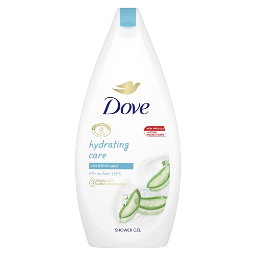 Dove sprchový gel 450 ml Silk + aloe vera - pro hedvábnou pleť s antibakteriálním účinkem aloe