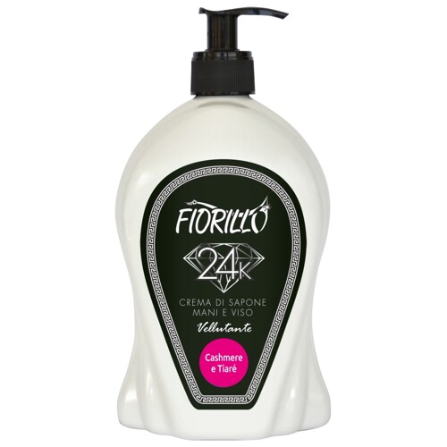 Fiorillo 750 ml cashmere - krémové tekuté mýdlo na ruce i tvář s dávkovačem