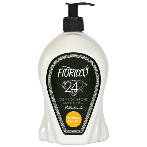Fiorillo 750 ml vanilka a zázvor - krémové tekuté mýdlo na ruce i tvář s dávkovačem