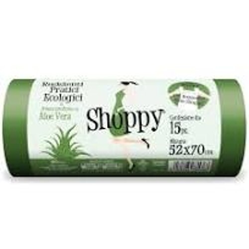 Sáčky do koše Shoppy aloe vera 30 l 52x70 cm 15 ks   - zavazovací, parfémované - výprodej