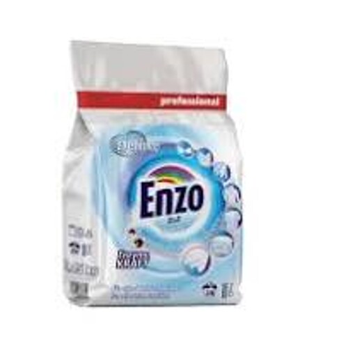 Deluxe Enzo prací prášek profesionál 2,45 kg 2v1 white, 35 dávek - prací prostředek v profi kvalitě na bílé prádlo