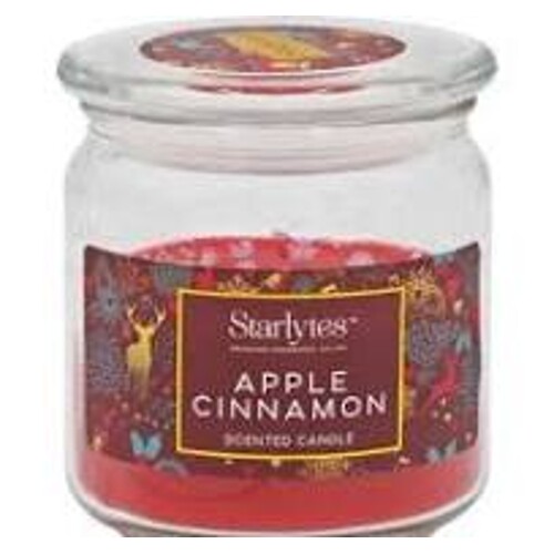 Starlytes vánoční vonná svíce 510 g skořice a jablko, doba hoření 120 h
