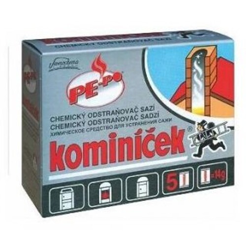 Kominíček chemický odstraňovač sazí - 5 ks x 14 g