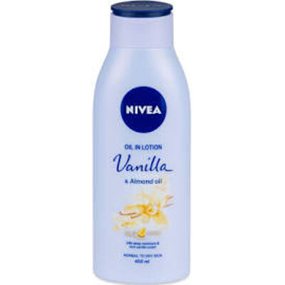 Nivea tělové mléko 400ml, Vanilka a mandlový olej