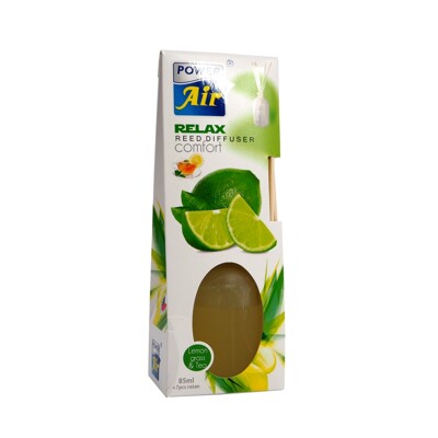 Power air difuzér lemongrass + tea 85ml + 7 špejlí