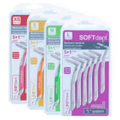 Mezizubní kartáčky Soft dent 6 ks , S - 0,5 mm