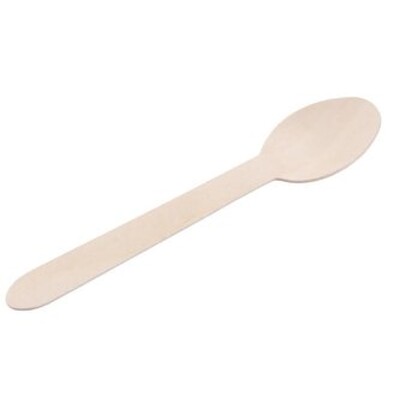 Lžička kávová dřevěná 11 cm 100 ks