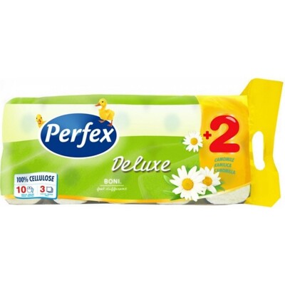 Toaletní papír Perfex 3v. 10 ks heřmánek