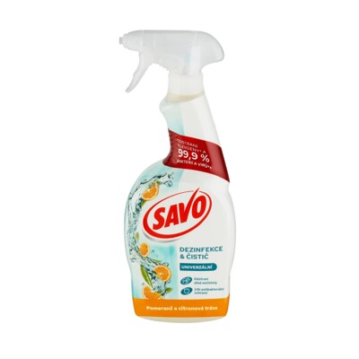 Savo bez chloru 700 ml univerzální sprej pomeranč/citron