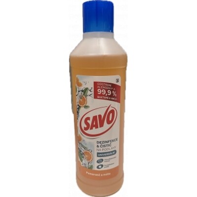 Savo bez chloru na podlahu 1 l pomeranč a máta