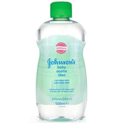 Johnson baby olej 500 ml Aloe vera - zelený