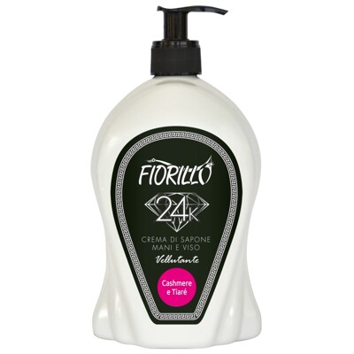 Fiorillo 750 ml cashmere - krémové tekuté mýdlo na ruce i tvář s dávkovačem...