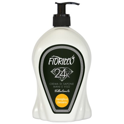 Fiorillo 750 ml vanilka a zázvor - krémové tekuté mýdlo na ruce i tvář s dávko...