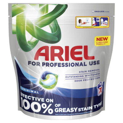 Ariel Professional Original 70 ks - univerzální prací kapsle na praní pro profesionální použítí, vyšší účinnost