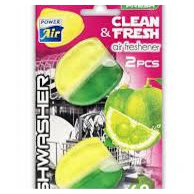 Clean and fresh duopack lemon - vůně do myčky 2 ks