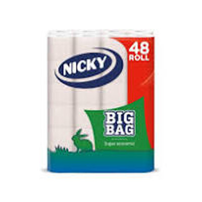 Nicky Big Bag XXL 48 ks - dvouvrstvý toaletní papír s potiskem