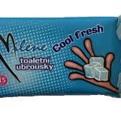 Miléne cool fresh 15 ks - vlhčené ubrousky se svěží vůní