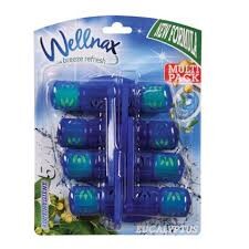 Wellnax wc závěs 4x50 g, barvící - eukalyptus