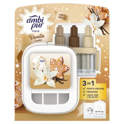 Ambipur trivolution strojek+náplň 20 ml Vanilla cookie