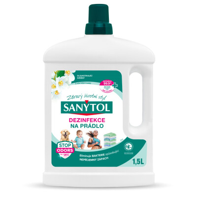 Sanytol 1,5 l dezinfekce na prádlo s vůní bílých květů