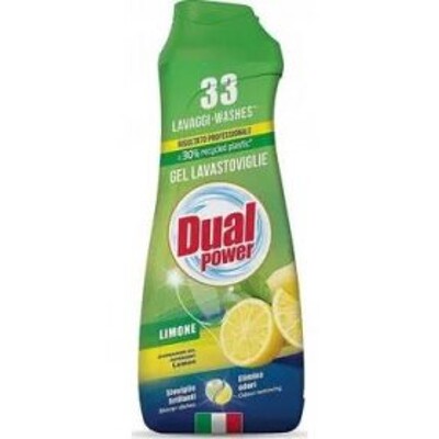 Dual power 660 ml limone, 33 dávek, gel do myčky s vůní citrónu