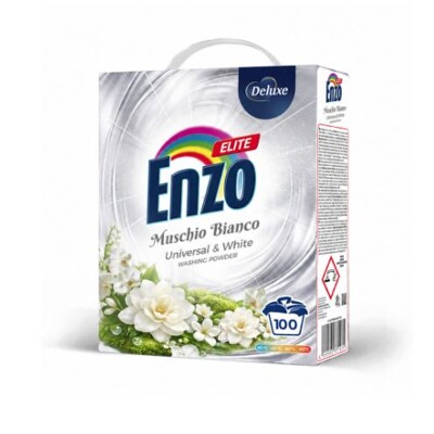 Enzo Elite 5,5 kg 100 dávek, universal-white, muschio bianco - univerzální prací prostředek vhodný i na bílé prádlo