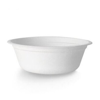 Miska EKO z cukrové třtiny 500 ml bílá 155 mm